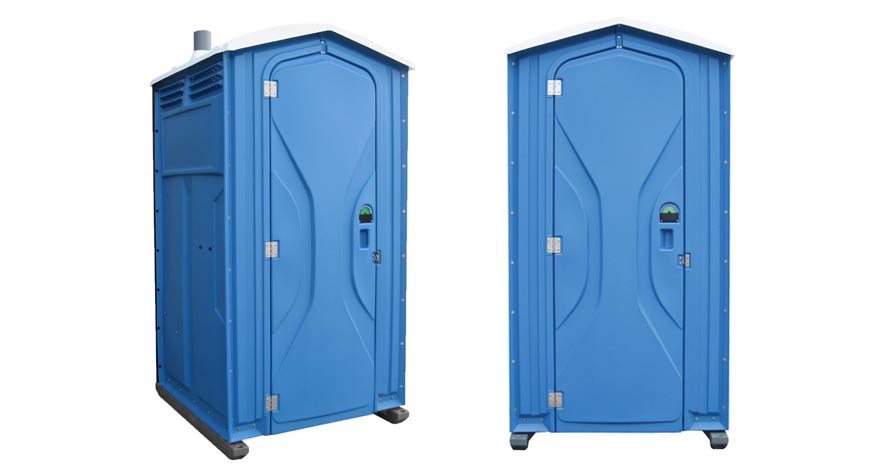 Long-term porta potty units on site in Merrimack, New Hampshire